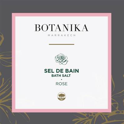 Sels de bain Rose - BOTANIKA